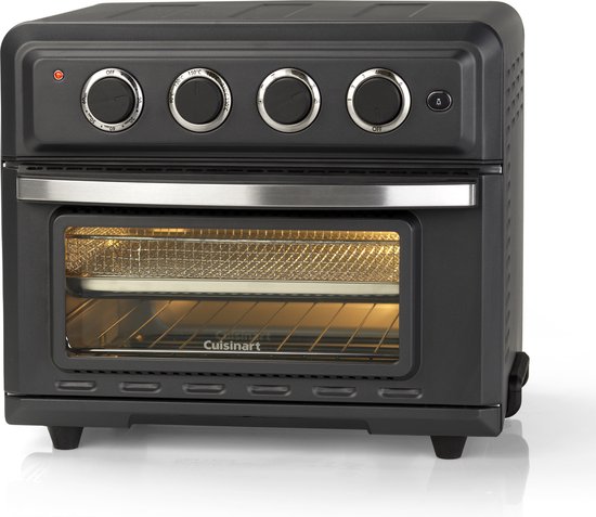 Cuisinart Air Fryer en Hete Lucht Mini Oven TOA60E - 7 Programma's - 90 seconden opwarmtijd - 17 Liter - 1 tot 4 personen - 6 temperatuurinstellingen tot  230°C  - Zwart