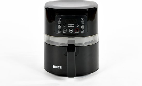 Zanussi - Hetelucht friteuse AF14 Essential Airfryer Zwart - Inhoud 4 liter met Grillrekje
