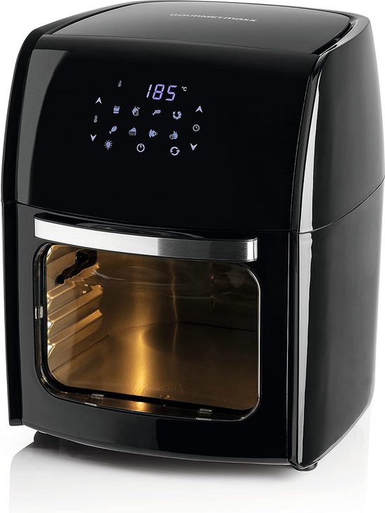 GOURMETmaxx Digitale Hetelucht Friteuse XL Oven 12l - 1800 Watt - Zwart